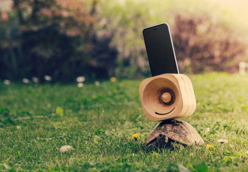 versterker iPhone X(S) 10,1 cm hout naturel