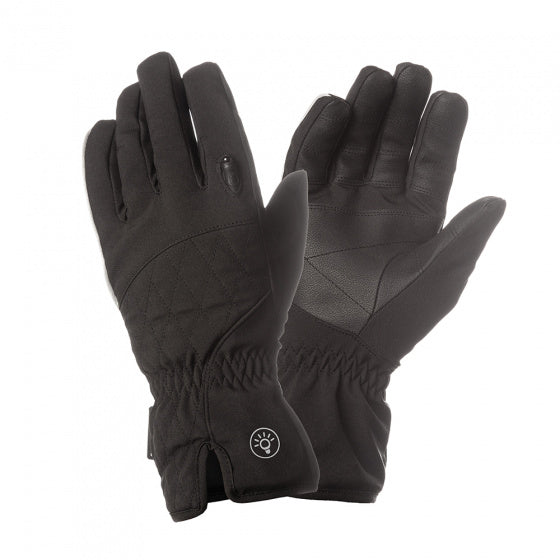 handschoenen Lux dames polyamide zwart maat L