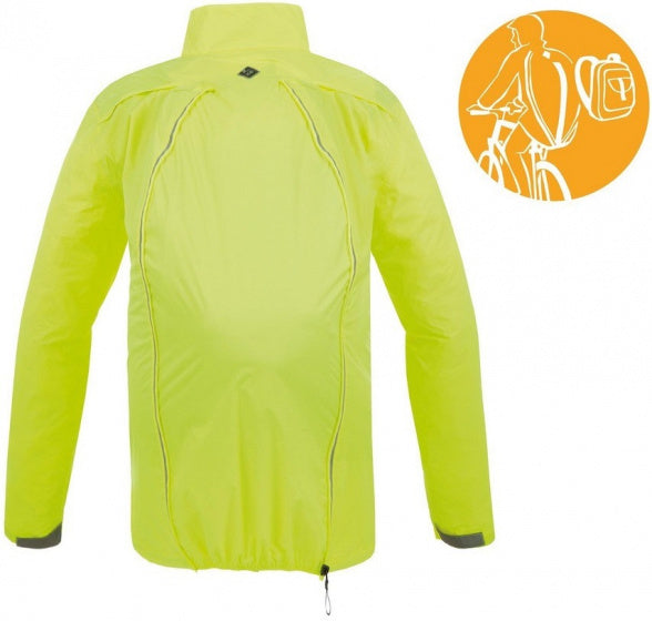 regenjas Nano Zeta polyamide geel maat L