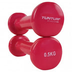 dumbbells vinyl 2 x 0,5 kg roze