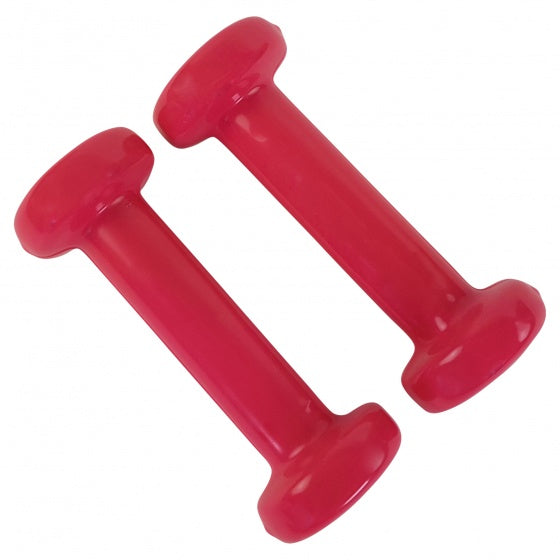 dumbbells vinyl 2 x 0,5 kg roze
