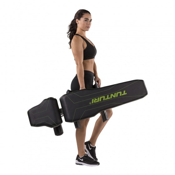 FB80 vlakke halterbank 143 cm trainingsbank zwart