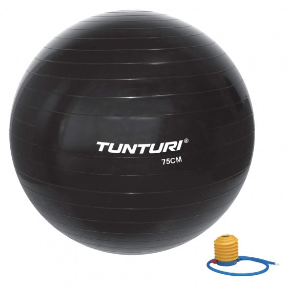 fitnessbal 75 cm zwart