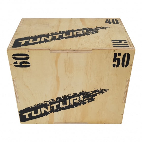 fitnesskist Plyo Box hout 40 x 50 x 60 cm blank