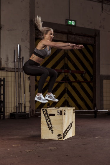 fitnesskist Plyo Box hout 40 x 50 x 60 cm blank