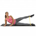 fitnessmat met draagtas 180 cm zwart