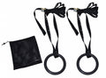 fitnessringen Gymnastic Rings 23 cm inclusief riem zwart