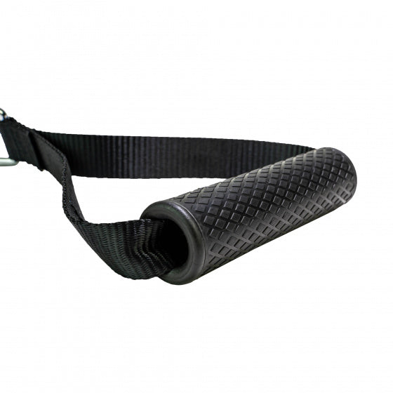 Tunturi strap handle - cable handles met d-ring - per paar - zwart