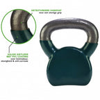 kettlebell vinyl 8 kg groen