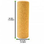 massageroller 30 cm kurk bruin