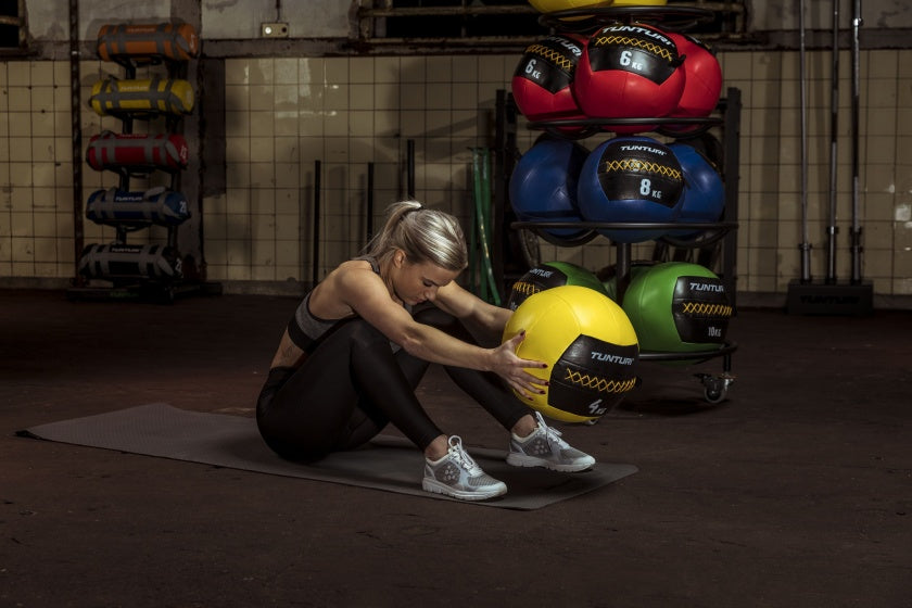 medicine ball Wall Ball 8 kg blauw