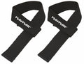 Tunturi powerlifting straps - deadlift straps - per paar - zwart