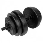 dumbbellset 1-3,5 kg vinyl/staal zwart 18-delig