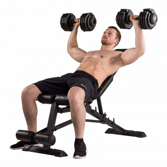 verstelbare halterbank Ub80 trainingsbank 141 cm zwart