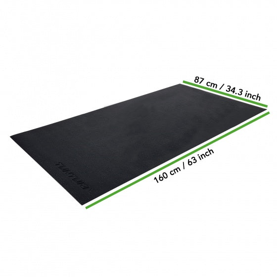 Tunturi crosstrainer mat - vloerbeschermer - beschermmat - 160 x 87 x 0,5 cm - zwart