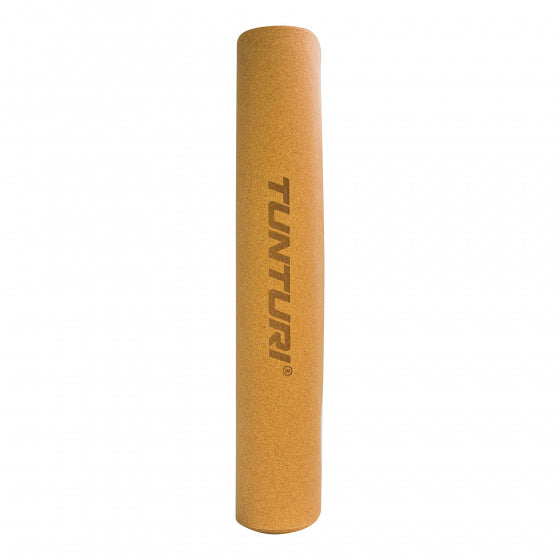 yogamat eco 183 x 61 cm TPE/kurk bruin/grijs