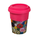 reismok knopen dames 200 ml porselein 12,5 cm roze