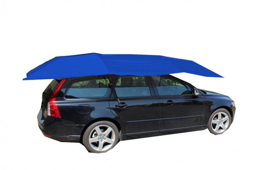 autoparaplu 400 x 210 cm nylon/PVC donkerblauw