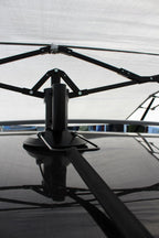 autoparaplu 400 x 210 cm nylon/PVC donkerblauw