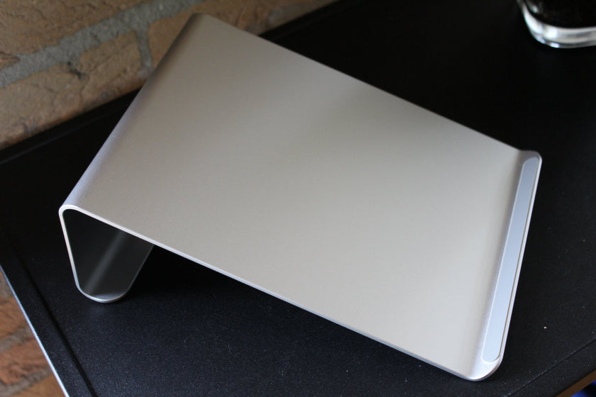 laptopstandaard 28 x 20 cm aluminium zilver
