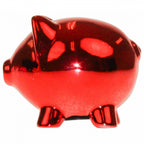 spaarvarken 11 x 8,5 cm keramiek rood
