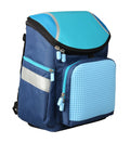 rugzak Super Class junior 38 cm marineblauw 2-delig
