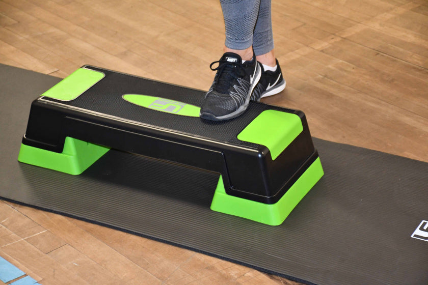 stepbank 71,2 x 30,1 cm zwart/groen 3-delig
