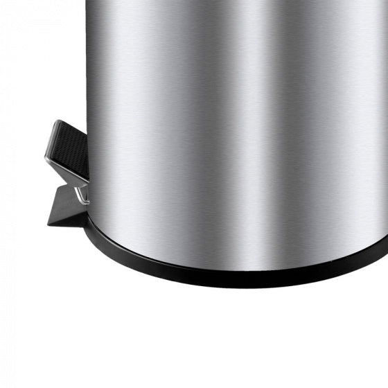 pedaalemmer 30 liter rond staal chroom