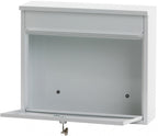wandbrievenbus Granadan 36 x 11 cm staal wit
