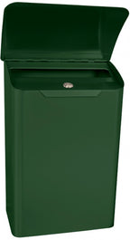 wandbrievenbus Lugon 29,1 x 42,4 cm staal groen