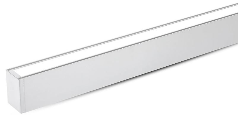 hanglamp VT-7-60 led 120 x 10,5 cm aluminium 60W wit