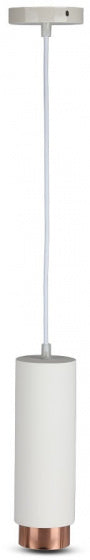hanglamp VT-864 GU10 120 x 8 cm IP20 gips wit/roségoud