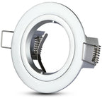 inbouwspot VT-774 GU10 8,1 x 3,4 cm IP20 aluminium grijs