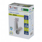 V-tac Railspot VT-4635 led 30W 6400K 3500lm aluminium wit