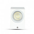 wandfitting VT-7651 9,2 cm GU10 IP44 35W aluminium wit