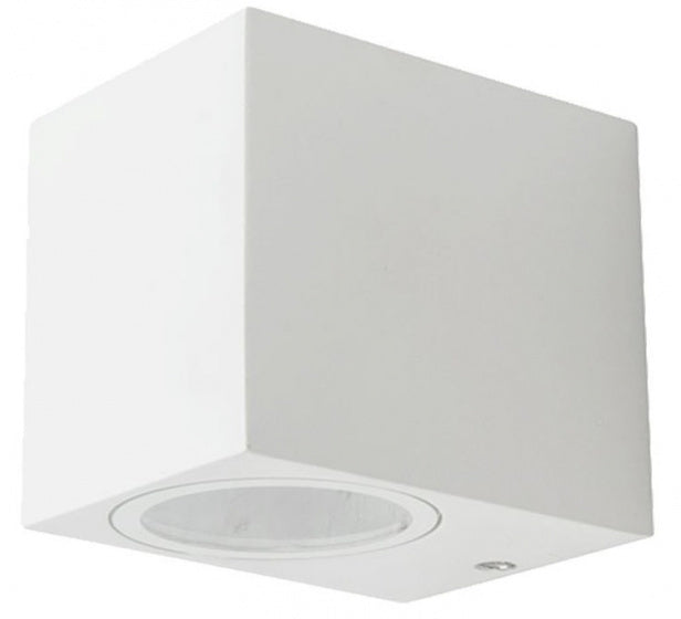 wandfitting VT-7651 9,2 cm GU10 IP44 35W aluminium wit