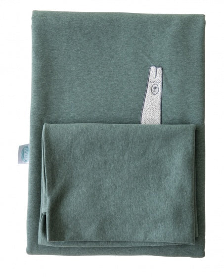 donsovertrek Lama 100 x 140 cm groen