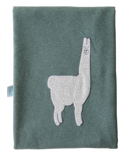 donsovertrek Lama 100 x 140 cm groen