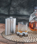 Vacu vin heupfles rvs | 2 stuks