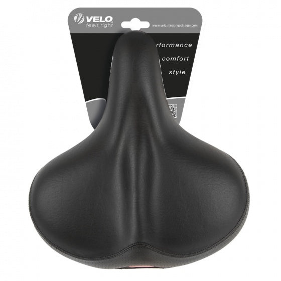 Velo safety zadel city 265x240mm zwart op kaart