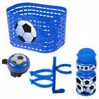 Messingschlager toebehoren korb, glocke, trinkflasche set messingsch.soccer basket bell bottle