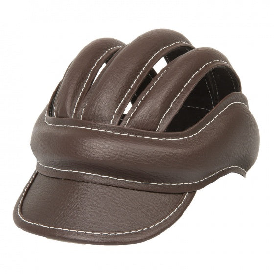 helm crash cap retro bruin maat 58-61 cm