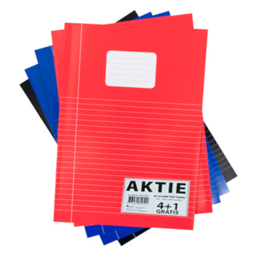 schrift A4 lijntjes papier 5 stuks