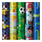 cadeaupapier Bambini jongens 200 x 70 cm papier 5 stuks