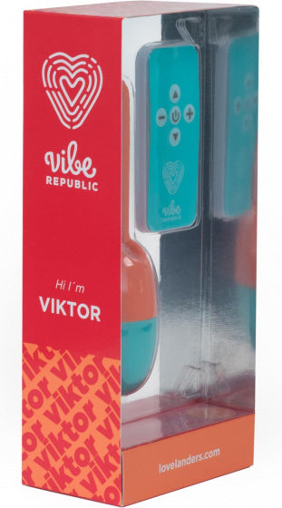 vibrator The Geek Viktor 14 cm siliconen roze/groen