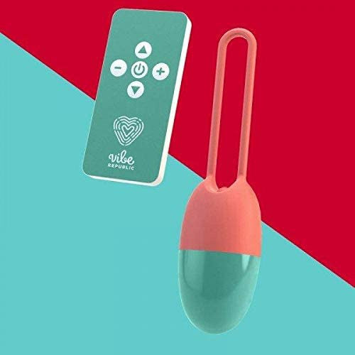 vibrator The Geek Viktor 14 cm siliconen roze/groen