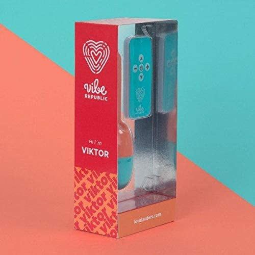 vibrator The Geek Viktor 14 cm siliconen roze/groen