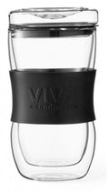 theemok 400 ml 16 x 8,5 cm glas/siliconen transparant
