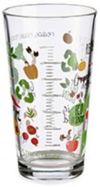maatbeker biologisch 450 ml kristalglas transparant