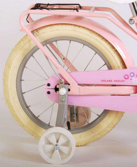 volare ashley kinderfiets - meisjes - 16 inch - roze - 95% afgemonteerd